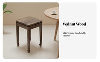 Modern Chinese design Stackable Square Stool Space-Saving Square Top seating platform Elegant Design Dining Seat Mortise and Tenon framework for Homeowners, Business Owners, Living Room, Home, Kitchen, Restaurant