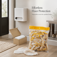 Cartoon Disposable Shoe Covers Wall-Mounted Non-Woven Thickened Anti-Slip for Home Guests