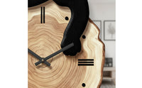Feline Wall Clock Modern Minimalist Cat Shaped Clock Creative Decor