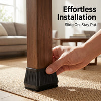 Chair Leg Floor Protectors, Furniture Table Feet Covers Silicone , Non Slip Pads for Hardwood