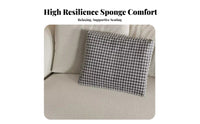 3-Seater arcd Sofa Wabi-Sabi aesthetic frameless cushiony Sofa Small Space suitable for Couch for Apartment Dwellers, Young Adults, Living Room, Bedroom, Office