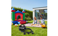 Built-in Handle Electric Air Pump Flexible Hose Portable Air Inflator Nozzle Attachments Electric Inflator Stable Feet