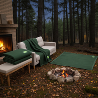 Authentic Military Green Wool Blanket Single Thickened Winter Nap Warm Cover Dual-Use Blanket