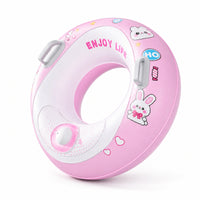 Double-Handle Swim Donut with Handles Comfortable Pool Buoy with Handles Jumbo Inflatable Pool Tube Deluxe for Swimmers, Beach