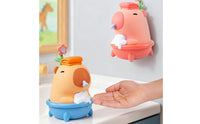 Capybara Soap Dispenser Floral Ornament Animal Soap Dispenser Green Leaves Washroom Item