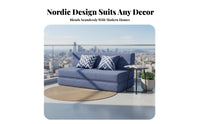 Foldable Design Adjustable Floor Lounger two-in-oneUse Sofa and Bed transformable Sleeper Space-Saving Lounge Seating Thickly Padded for Apartment Dwellers, Students, Adults, Balcony, Bedroom, Dorm Room, perusing corner