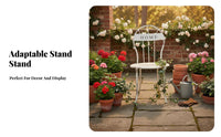 Highhighrear design Miniature Chair Planter Distressed Finish Plant Stand Vintage Design Garden Accessory Multi-Functional for Photographers, Gardeners, Home Decorators, Balcony, Patio, photo studio, Living Room