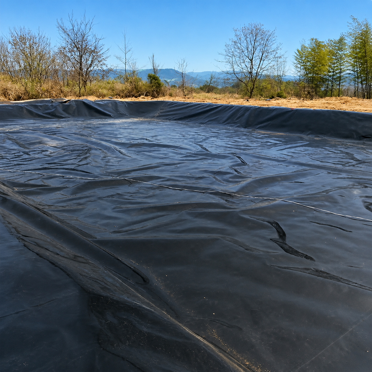 Geomembrane Liner HDPE 0.5mm Thick Canal Reservoir Leakproof Sheet 4m×50m