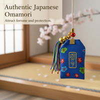 Japanese Style Embroidered Omamori Lucky Charm Sachet Car Pendant Gift