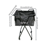 Folding Tennis Ball Cart Lightweight Tennis Ball Collector Sports Storage for Trainers