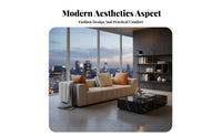 Corner Sofa with ribbedTufted spine musical key spinerest Living Room Furniture Down and Latex Filling Sectional Couch for Families, Hosts, Small Spaces
