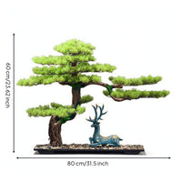Indoor Fake Conifer Bonsai Tabletop Artificial Bonsai Tree Decorative Artificial Conifer Ornament Minimalist for Hotel