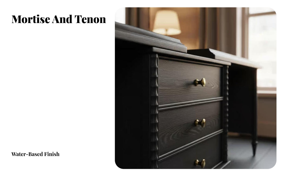 French Vintage aesthetic Extendable Dressing Table Set Ample Storage Extendable Vanity with Cabinet Space Saving Makeup Desk Sturdy Construction for Women, Homeowners, Teens, Small Apartment, Dorm Room, Walk-in Closet