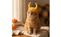 Horned Head Hat Adjustable Horned Costume Accessory Novelty for Dogs