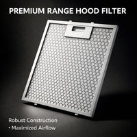 Universal Cooker Hood, 5-Layer Aluminum Mesh, Cut to Size, High Absorption for Smoky Kitchens, Metal Range Hood