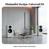 Stable Construction Audio Equipment Rack Space-Saving Vertical Design High-Fidelity Equipment Stand Vibration Damping Amplifier Stand Shelf Heavy Duty for Audiophiles, Home Theater, Listening Room