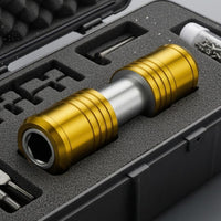 2 Pieces 54 Mm Long Double-Ended Adapter Metal Body Quick Conversion Adapter Ridged Grip Power Drill Socket Converter Machined Surface