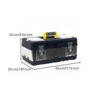 Large Capacity Multi-Function Tool Organizer Sturdy Construction Portable Tool Box Heavy Duty for Mechanics, Homeowners, Vehicle, Workshop