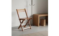 Foldable Solid Wood Folding Chair Space-Saving Wood Slat Folding Chair Slatted Home Seating Sturdy for Balcony, Outdoor, Patio
