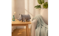 Rhino Stuffed Toy Soft Stuffed Rhinoceros Stuffed Rhino Cute Rhinoceros Toy Cuddly for Children, Bedtime, Nursery
