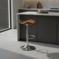 Wear-Resistant Upholstery Adjustable Swivel Bar Stool Built-in Footrest Modern Kitchen Island Chair Easy to Clean Height Adjustable High Stool Anti-Slip Base for Cafe, Reception Desk