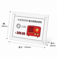 Acrylic Photo Frame, Desk Type, Photo Stand, Vertical & Horizontal Compatible, Transparent, Picture Frame, Magnetic Type