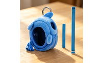 Soft Fabric Pouch with Strap Portable Toy Case with Adjustable Strap for Children, on the Move Play, Travel