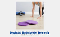 TPE Ab Wheel Slide Pad, Non-Slip Plank Support Mat, Soft Knee & Elbow Protection