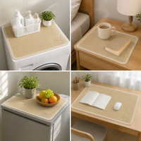 Waterproof Leather Appliance Cover Mat for Washing Machine Refrigerator Tabletop Dust Protection