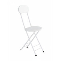 Modern Minimalist and design foldable Round-Seat Chair Foldable Design Portable Stool Space-Saving Indoor Seating Comfortable Backrest for Students, residents, Dining Room, Kitchen, Home Office, Apartment