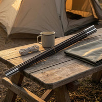 2 Pieces Silver Metal Ferrules 4 M Tent Pole Set Lightweight Fiberglass Tent Poles for Camping