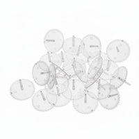 100 Pieces Thickened Transparent Topper Insert Spike Securely Holds Decorations Transparent Cake Spike Secure Hold Figurine Base Easy to Use for Bakers, Bakeries, Bakery, Celebrations