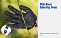 Gardening Gloves with Magnetic Suction, Anti-Slip, Anti-Puncture, Thick Latex, Flower Planting, Waterproof