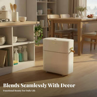 Drawstring Trash Can Large Capacity Slim Trash Can Automatic-Close Ing Waste Bin Space Saving Household Supplies Odor Close