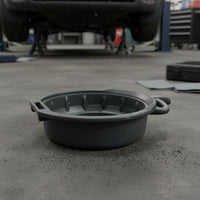 Oil Drain Pan Heavy-Duty Construction Oil Drain Pan Large Capacity Waste Fluid Collector for Mechanics, DIY Enthusiasts, Auto Repair Shop