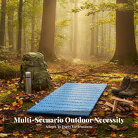 Moisture-Proof Foldable Egg-Crate Texture-Crate Mattress Lightweight Accordiondesign Foam Pad Waterproof Camping Mat Thermal Insulation for Campers, Backpackers, Hikers, Tent Use, Restping, Backpacking, Picnicking