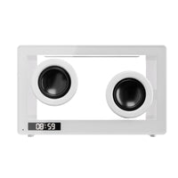 Bluetooth Transparent Speaker Dual-driverDriver Speaker with Clock Compact Gadget Portable for Nightstand