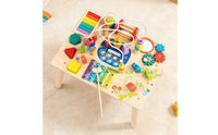 Fine Motor Skills Activity Table with Bead Maze Educational Wooden Activity Table Interactive Child-Centered Toy Multi-Sensory for Toddlers, Kids, Babies, Playroom, Nursery, Daycare