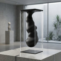 Abstract Tabletop Vase Centerpiece Sculptural Home Decor Clear Acrylic Vase Ornament for Desktop, Living Room