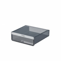 Space Saving Hidden Desk Organizer Smooth Sliding Under Desk Drawer Anti-Drop Latch Adhesive Storage Drawer