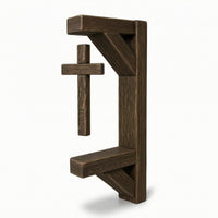 Floating Cross Display Freestanding Decor Stable for Mantel