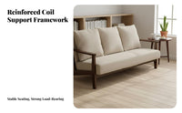 Comfortable Cushions Wooden Frame Sofa and Table Set Modern Design Commercial Furniture Stable Structure Lounge Seating Modular Arrangement for Cafe Owners, Restaurant Managers, Interior Designers, Coffee Shop, Tea House, Office Reception, Waiting Room