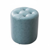 Multi-Functional Upholstered Four-Legged Stool adaptable Use Upholstered Block Seat space-saving Size Footstool Wear-Resistant for Children, Homeowners, Living Room, Entryway, KTV Lounge, Home Office