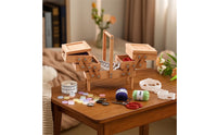 Miniature Sewing Box with Accessories Realistic Miniature Sewing Box Detailed