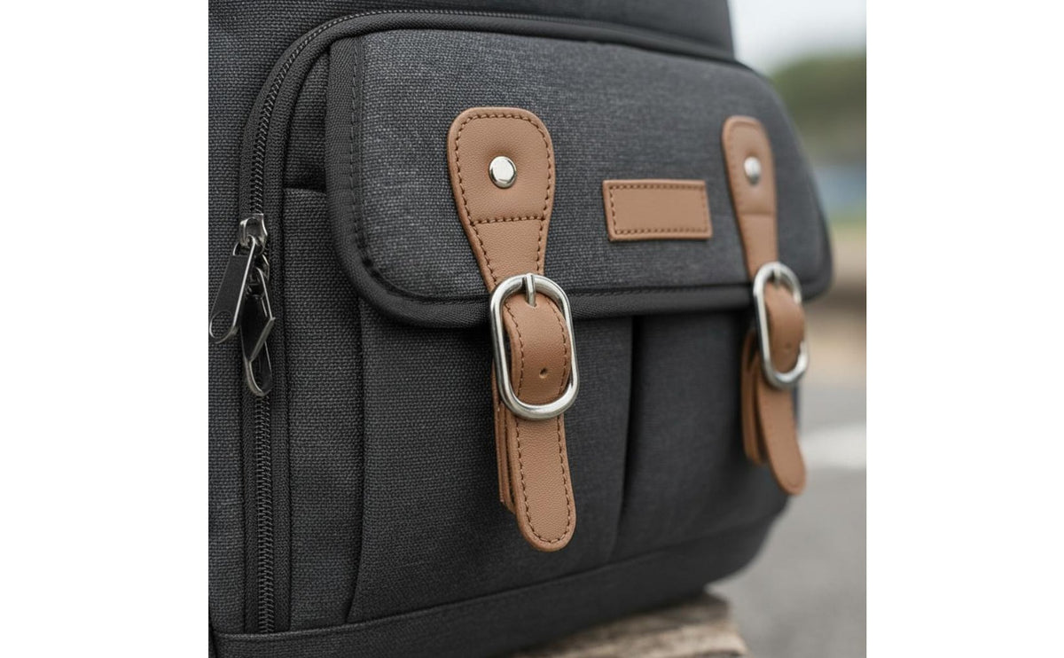 Water Resistant Camera Backpack Customizable Dividers DSLR Camera Backpack Ergonomic Straps for Photographers, Travelers, Outdoor, Travel