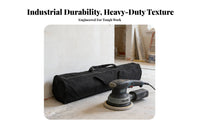 Portable Long Tool Bag Adjustable Shoulder Strap Canvas Equipment Carrier Sturdy Material for Workers, Videographers, Garage, Outdoor