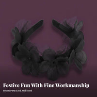 Mesh Specter Hairband Fun Photo Prop Halloween Specter Headband Halloween Headband Lightweight Spooky Headpiece Comfortable Fit