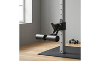 Foam-Covered Squat Rack Leg Roller Padded Leg Roller Attachment Metal Strength Training Gear