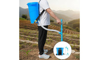 Manual Backpack Soil Amendment Applicator Portable Backpack Soil Amendment Applicator Knapsack Topdressing Tool Adjustable Flow