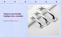Stainless Steel Handle, Aluminum Alloy Cabinet Pull, Drawer Door Handle, sturdy, rust-resistant, easy to install